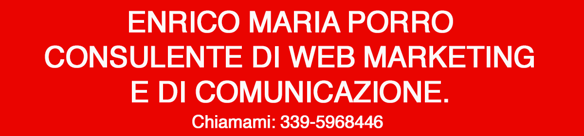 Enrico Porro – Consulente di Web Marketing – Milano